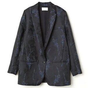 H&M CONSCIOUS EXCLUSIVE Jacquard Patterned Floral Jacket Blazer - Size M